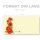 10 enveloppes à motifs au format DIN LONG - FLEURS DE PAVOT (sans fenêtre)