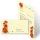20-pc. Complete Motif Letter Paper-Set POPPY