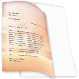 Papel de carta DELFINES AL ATARDECER - 100 Hojas formato DIN A4