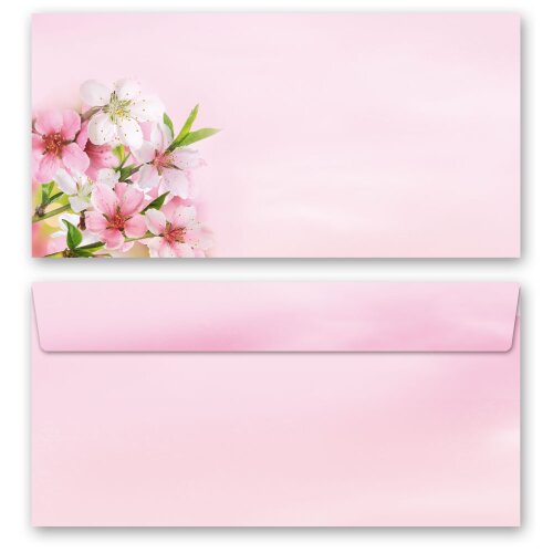 Motif envelopes! PEACH BLOSSOMS Flowers & Petals, Seasons - Spring, Flowers motif, Paper-Media