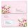 10 patterned envelopes PEACH BLOSSOMS in C6 format (windowless)