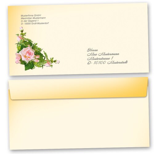 Motif envelopes! PINK ROSES
