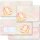 10 patterned envelopes ROSE BLOSSOMS in standard DIN long format (windowless)