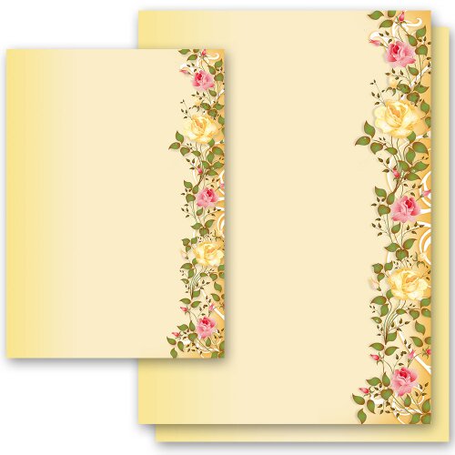 Carta da lettera decorati ROSE VITICCIO