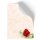 Briefpapier - Motiv ROTE ROSE | Blumen & Blüten, Liebe & Hochzeit | Hochwertiges DIN A4 Briefpapier - 20 Blatt | 90 g/m² | einseitig bedruckt | Online bestellen!