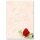 Papier à motif ROSE ROUGE 50 feuilles DIN A4 Fleurs & Pétales, Amour & Mariage, Motif de fleurs, Paper-Media