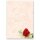 Papier à motif ROSE ROUGE 50 feuilles DIN A5 Fleurs & Pétales, Amour & Mariage, Motif rose, Paper-Media