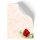 Stationery-Motif RED ROSE | Flowers & Petals, Love & Wedding | High quality Stationery DIN A5 - 100 Sheets | 90 g/m² | Printed on one side | Order online! | Paper-Media