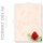 ROTE ROSE Briefpapier Rosenmotiv CLASSIC 100 Blatt Briefpapier, DIN A6 (105x148 mm) Hoch, A6C-672-100