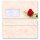 Papier à lettres et enveloppes Sets ROSE ROUGE
