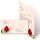 Briefpapier Set ROTE ROSE - 200-tlg. DL (ohne Fenster)