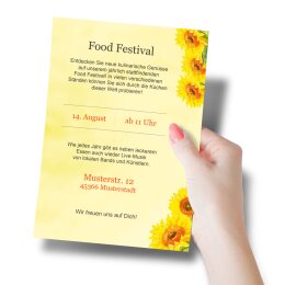 Motif Letter Paper! SUNFLOWERS 100 sheets DIN A5
