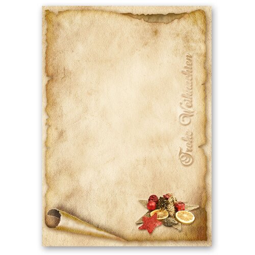 Motif Letter Paper! OLD CHRISTMAS PAPER 100 sheets DIN A5