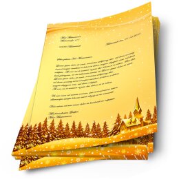 Motif Letter Paper! FESTIVE WISHES 20 sheets DIN A4