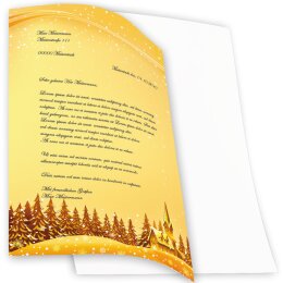 Motif Letter Paper! FESTIVE WISHES 50 sheets DIN A4