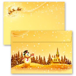 25 enveloppes à motifs au format C6 - VOEUX FESTIFS (sans fenêtre) Noël, Motif de Noel, Paper-Media