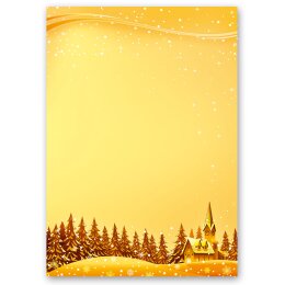 Motiv-Briefpapier-Sets Weihnachten, FESTLICHE WÜNSCHE Briefpapier Set, 20 tlg. - DIN A4 & DIN LANG im Set. | Online bestellen! | Paper-Media