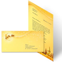 Briefpapier Set FESTLICHE WÜNSCHE - 20-tlg. DL (ohne Fenster)