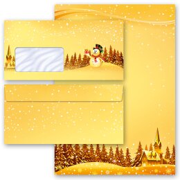 40-pc. Complete Motif Letter Paper-Set FESTIVE WISHES...