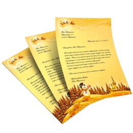 Motif Letter Paper! FESTIVE WISHES 20 sheets DIN A4