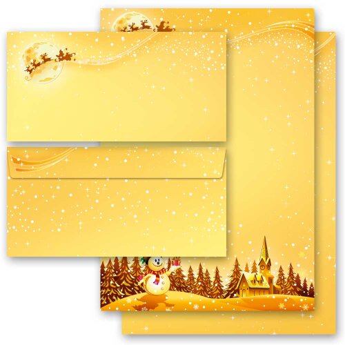 40-pc. Complete Motif Letter Paper-Set FESTIVE WISHES Christmas, Christmas motif, Paper-Media