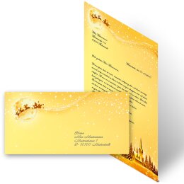 Motiv-Briefpapier Set FESTLICHE WÜNSCHE - 40-tlg. DL (ohne Fenster)