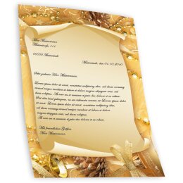 Motif Letter Paper! MERRY CHRISTMAS 100 sheets DIN A4