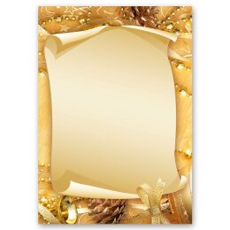 200-pc. Complete Motif Letter Paper-Set MERRY CHRISTMAS