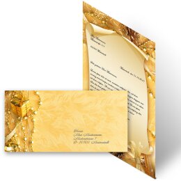 200-pc. Complete Motif Letter Paper-Set MERRY CHRISTMAS