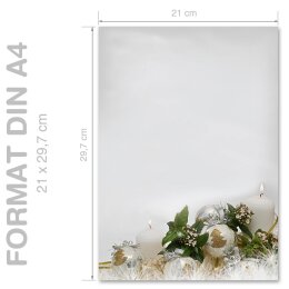 Motif Letter Paper! HAPPY HOLIDAYS - EN 250 sheets DIN A4