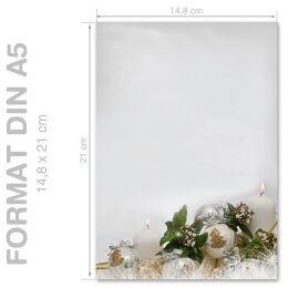 Motif Letter Paper! HAPPY HOLIDAYS - EN 50 sheets DIN A5