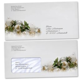 50 patterned envelopes HAPPY HOLIDAYS - EN in standard DIN long format (windowless)