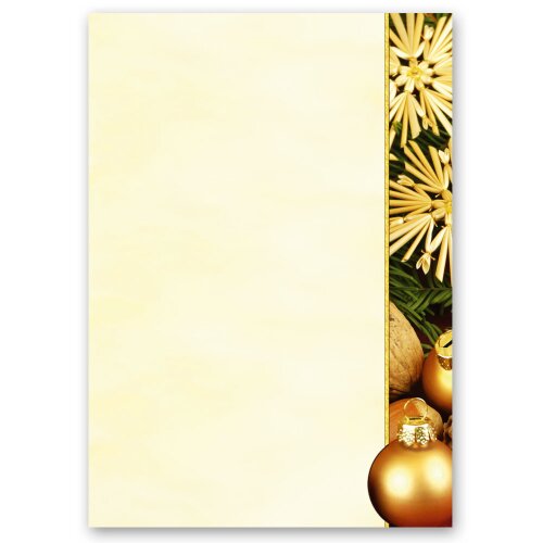 20 fogli di carta da lettera decorati Natale BUON NATALE - IT DIN A4 - Paper-Media