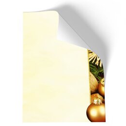 50 fogli di carta da lettera decorati BUON NATALE - IT DIN A4