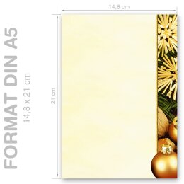 Motif Letter Paper! HAPPY CHRISTMAS 100 sheets DIN A5