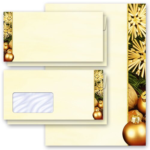 Motif Letter Paper-Sets HAPPY CHRISTMAS
