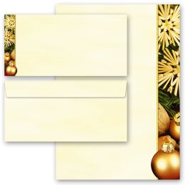 20-pc. Complete Motif Letter Paper-Set HAPPY CHRISTMAS
