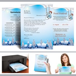 Motif Letter Paper! HAPPY SNOWMAN 250 sheets DIN A4