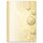 Motif Letter Paper! GOLDEN CHRISTMAS BALLS 20 sheets DIN A4