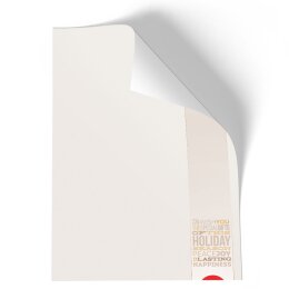 Briefpapier HAPPY HOLIDAYS - DIN A4 Format 100 Blatt