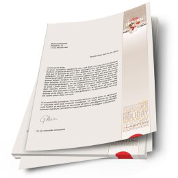 Briefpapier HAPPY HOLIDAYS - DIN A4 Format 100 Blatt