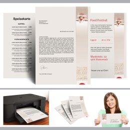 Motif Letter Paper! HAPPY HOLIDAYS - MOTIF 100 sheets DIN A4