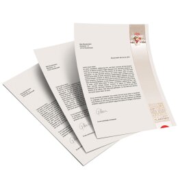 Papel de carta Navidad HAPPY HOLIDAYS - 50 Hojas formato DIN A5 - Paper-Media