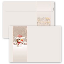 10 patterned envelopes HAPPY HOLIDAYS - MOTIF in C6...