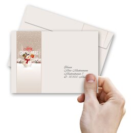 25 patterned envelopes HAPPY HOLIDAYS - MOTIF in C6 format (windowless)