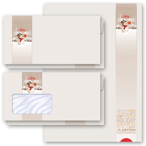 Briefpapier-Sets HAPPY HOLIDAYS