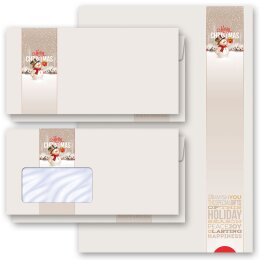 Papier à lettres et enveloppes Sets HAPPY HOLIDAYS
