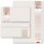 20-pc. Complete Motif Letter Paper-Set HAPPY HOLIDAYS - MOTIF