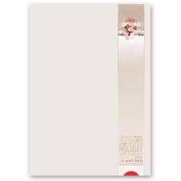 Briefpapier Set HAPPY HOLIDAYS - 40-tlg. DL (ohne Fenster)