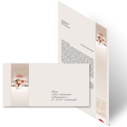 Briefpapier Set HAPPY HOLIDAYS - 100-tlg. DL (ohne Fenster)